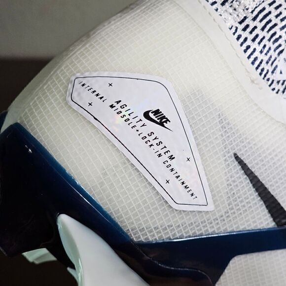 Nike Alpha Menace Elite 3 Flyknit Men's Football Cleats Shoes Size 8 White Black - Picture 13 of 16